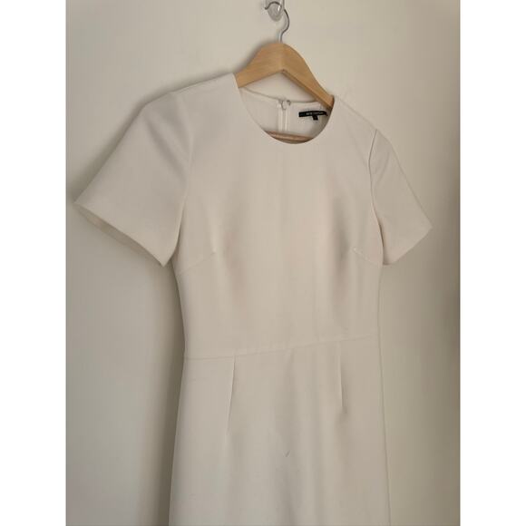 Kobi Halperin Classic Sheath Mini Dress in White, Sz 4 - Picture 3 of 13